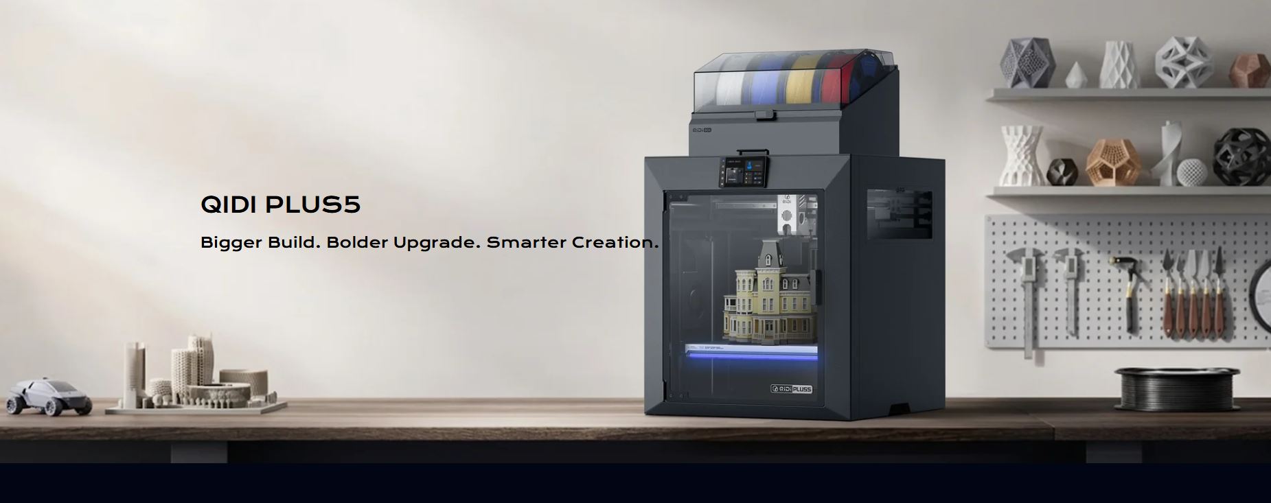 Qidi Plus 5 3D printer unboxing and first look